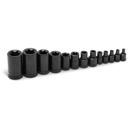 Jeu de douilles externes Torx, Prise 1/2"/1/4"/3/8" Groupe Belzile Dickner