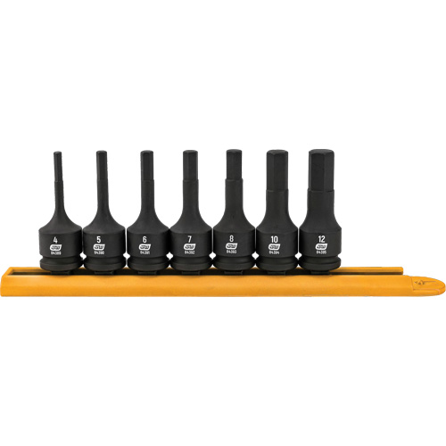 Hex Bit Impact Metric Socket Set, 7 Pieces Groupe Belzile Dickner