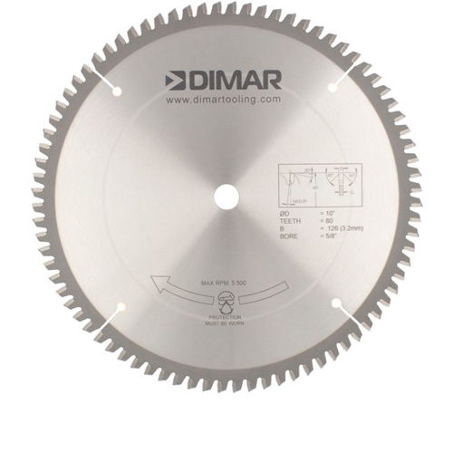 Contractor Saw Blades, 10", 80 Teeth, Non-Ferrous Use Groupe Belzile Dickner