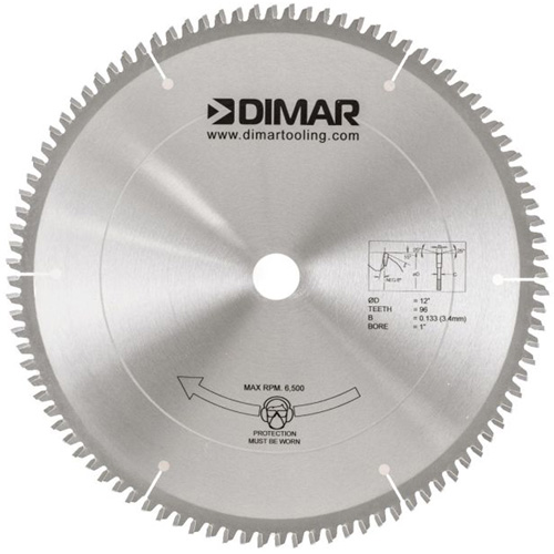 Lame de scie pour coupe de m&eacute;lamine, 12", 96 dents, Pour Bois Groupe Belzile Dickner