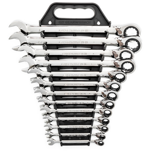 72-Tooth 12 Point Reversible Ratcheting SAE Wrench Set, Combination, 13 Pieces, Imperial Groupe Belzile Dickner