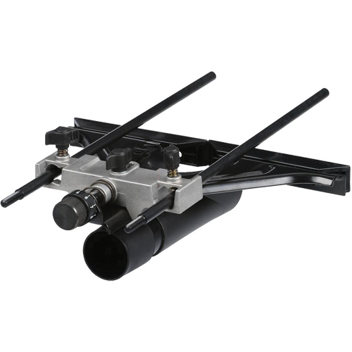 Guide de coupe pour toupie avec connexion pour aspirateur de poussi&egrave;res Groupe Belzile Dickner