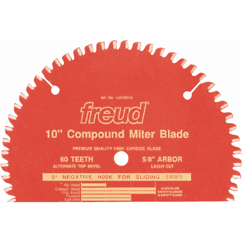 TCS Sliding Compound Mitre Blades Industrial Blades, 10", 60 Teeth, Wood Use Groupe Belzile Dickner