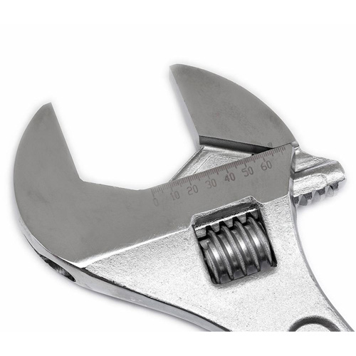 Adjustable Tapered Handle Wrench - Carded, 24" L, 2-7/16"/62 mm Max Width, Chrome/Polished Groupe Belzile Dickner