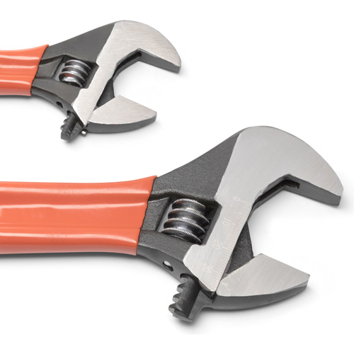 Black Oxide Wrench Set with Cushion Grips, Adjustable, 2 Pieces, Imperial and Metric Groupe Belzile Dickner
