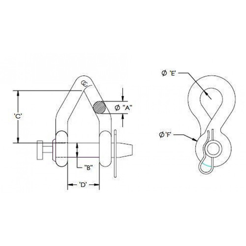 Campbell&reg; Short Body Twisted Clevis Groupe Belzile Dickner