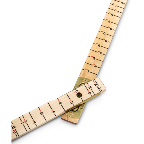 R&egrave;gle de maçon surdimensionn&eacute; Red End, 6' lo, Bois, Graduations de 1/16" Groupe Belzile Dickner