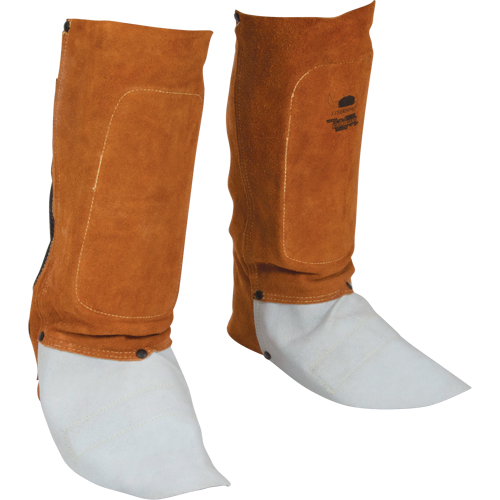 Leather Spats, 14" L, Lava Brown Groupe Belzile Dickner