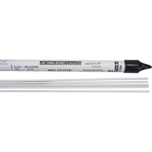 Baguettes pour soudage TIG en longueurs de 36", 3/32", Bronze recouvert de flux pour soudo-brasage Groupe Belzile Dickner