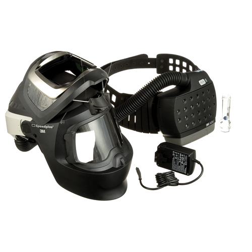 Adflo Powered Air Purifying Respirator, Welding Helmet, Lithium-Ion Battery Groupe Belzile Dickner
