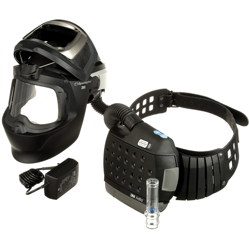 Adflo Powered Air Purifying Respirator, Welding Helmet, Lithium-Ion Battery Groupe Belzile Dickner