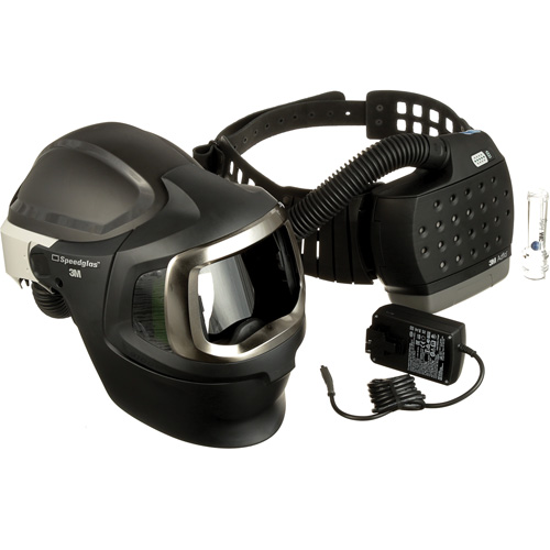 Adflo Powered Air Purifying Respirator, Welding Helmet, Lithium-Ion Battery Groupe Belzile Dickner