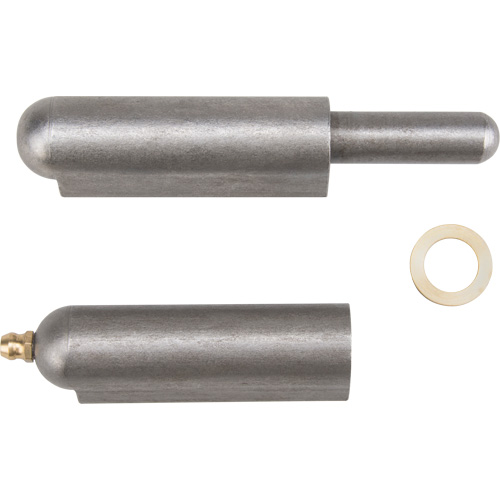 Weld-On Hinge, 0.787" Dia. x 5.906" L, Mild Steel w/Fixed Steel Pin Groupe Belzile Dickner