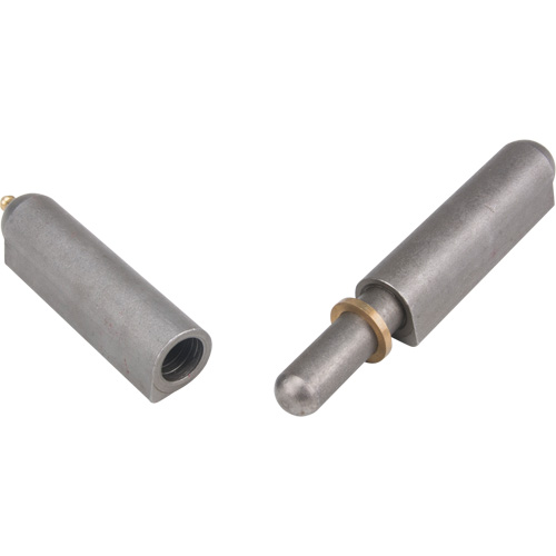 Weld-On Hinge, 0.906" Dia. x 7.874" L, Mild Steel w/Fixed Steel Pin Groupe Belzile Dickner