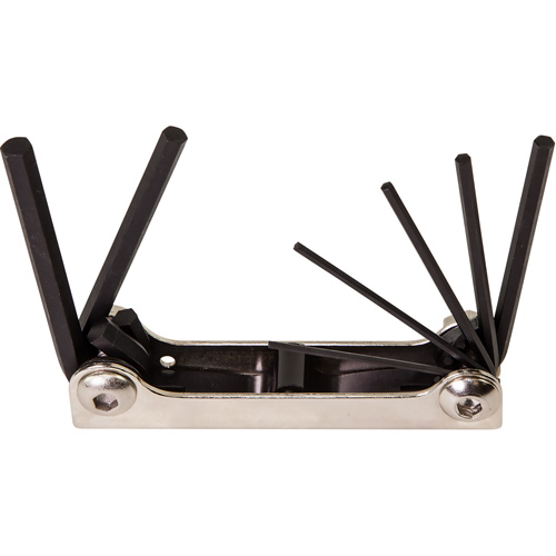 Folding Hex Key Set, 7 Pcs., Metric Groupe Belzile Dickner