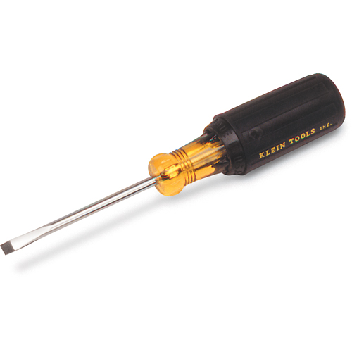 Slot Cabinet Tip Screwdriver, 3/16" Tip, Round, 11-3/4" L, Cushion Grip Handle Groupe Belzile Dickner