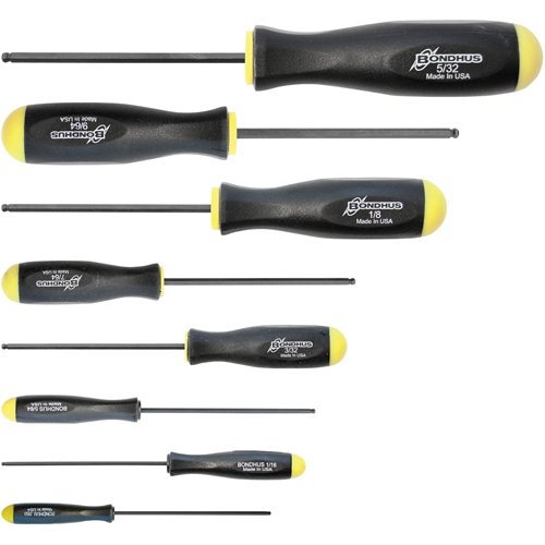 Ball Driver Screwdriver Sets - SAE, 8 Pcs. Groupe Belzile Dickner