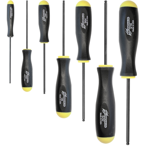 Ball Driver Screwdriver Sets - SAE, 7 Pcs. Groupe Belzile Dickner