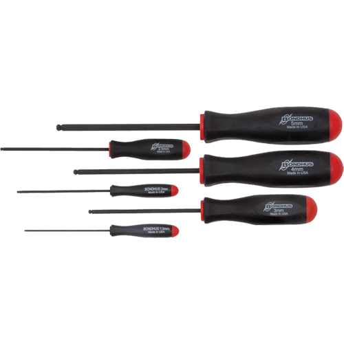 Ball Driver Screwdriver Sets - Metric, 6 Pcs. Groupe Belzile Dickner
