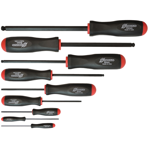 Ball Driver Screwdriver Sets - Metric, 9 Pcs. Groupe Belzile Dickner