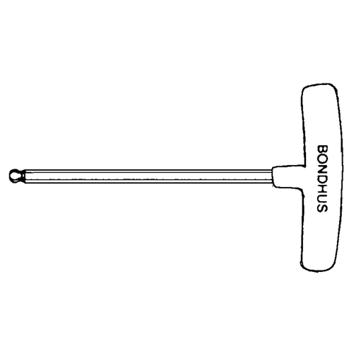 Individual Hex Keys - SAE, Ball End, 3/32" x 6" L, T Handle Groupe Belzile Dickner
