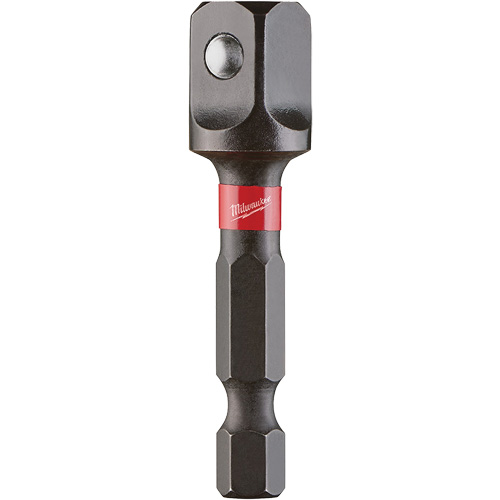 Shockwave Impact Driver Socket Adapters, 1/4" Drive Size, 3/8" Male Size, Ball, 1-7/8" L Groupe Belzile Dickner