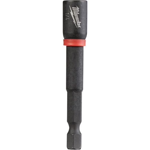 Shockwave Impact Duty Nut Driver, 1/4" Tip, 1/4" Drive, 2-9/16" L, Magnetic Groupe Belzile Dickner