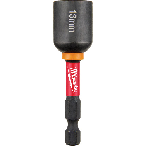 Shockwave Impact Duty Nut Driver, 1/4" Tip, 13 mm Drive, 2-9/16" L, Magnetic Groupe Belzile Dickner
