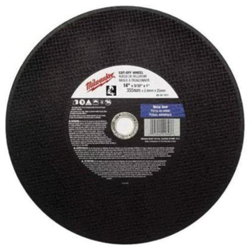 High Speed Cut-Off Wheel, 12" x 1/8", 1" Arbor, Type 1, Aluminum Oxide, 4365 RPM Groupe Belzile Dickner