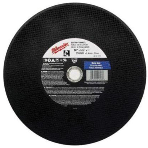 General Purpose Cut-Off Wheels, 14" x 3/32", 1" Arbor, Type 1, Aluminum Oxide, 4365 RPM Groupe Belzile Dickner