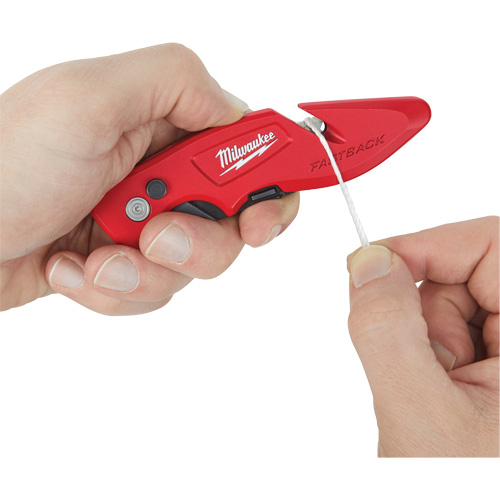 Fastback Flip Utility Knife, 2" Blade, Carbon Steel Blade, Metal Handle Groupe Belzile Dickner