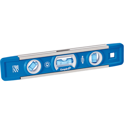 Niveau torpille True Blue, 9" lo, Aluminium, 3 fioles, Magn&eacute;tique Groupe Belzile Dickner