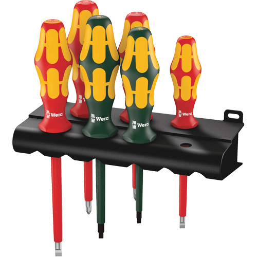 160 i / 168 i /6 VDE Insulated Screwdriver Set, 1000 V, 6 Pcs Groupe Belzile Dickner