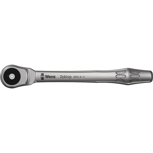 Zyklop Metal Ratchet 1/4 Push Through , 1/4" Drive, Plain Handle Groupe Belzile Dickner