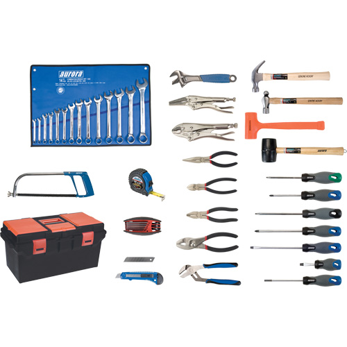 Deluxe Tool Set with Plastic Tool Box, 56 Pieces Groupe Belzile Dickner