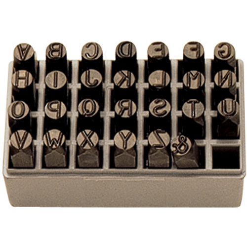 Jeu de lettres pour estampage &agrave; la main, 27 morceaux Groupe Belzile Dickner