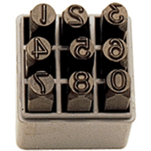 Jeu de num&eacute;ros &agrave; estamper &agrave; la main, 9 morcea Groupe Belzile Dickner