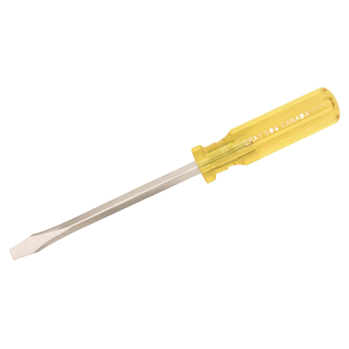 Tournevis fendu, 1/4", 6-3/4" lo, Prise Plastique Groupe Belzile Dickner