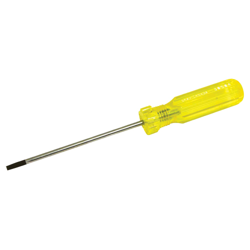 Tournevis &agrave; fente d'&eacute;lectricien, Tige de 5/32", Ronde, 7-3/4" lo, Prise en Plastique Groupe Belzile Dickner