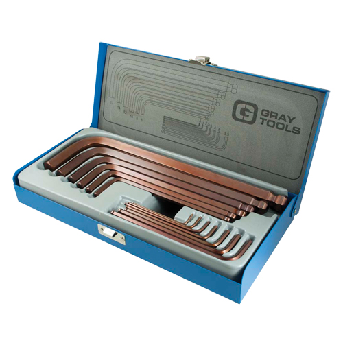 Long Arm Ball Hex Key Set, 13 Pcs., Metric Groupe Belzile Dickner