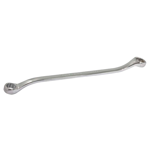 Box Wrench, 12 Point, 1/2" x 9/16", 15° Offset, Chrome Finish Groupe Belzile Dickner