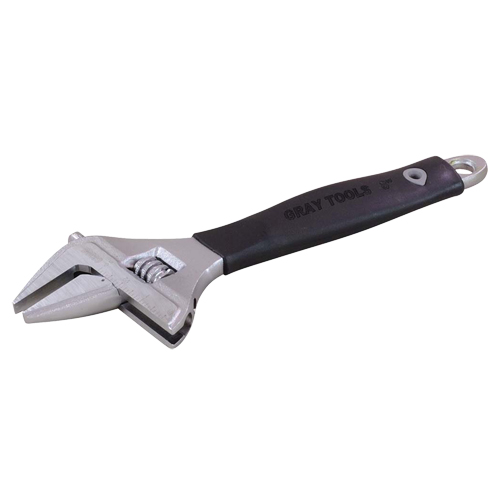 Adjustable Wrench, 8-1/4" L, 1-1/2" Max Width, Polished Groupe Belzile Dickner