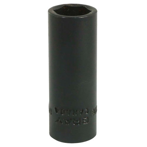 Socket, Impact, 1/2", 3/8" Drive, 6 Points, Deep Groupe Belzile Dickner