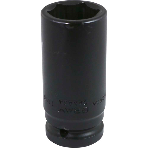 Socket, Impact, 9/16", 3/4" Drive, 6 Points, Deep Groupe Belzile Dickner