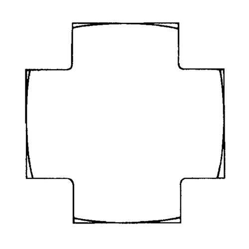 Raccord en croix 1/8" NPT Groupe Belzile Dickner