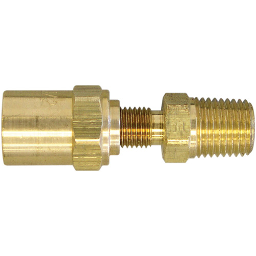 Raccord pour boyau r&eacute;utilisable filetage NPT 1/4", 5/8" dia., Laiton Groupe Belzile Dickner