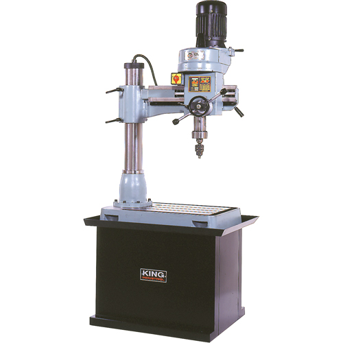 Radial Drilling Machine, 1/2" Chuck, 5 Speed(s), 21-5/8" W X 19-5/8" L, #3 Morse Groupe Belzile Dickner