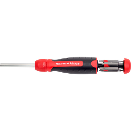 Ratcheting Tamperproof Screwdriver, 8-1/2" L, Cushion Grip Handle Groupe Belzile Dickner