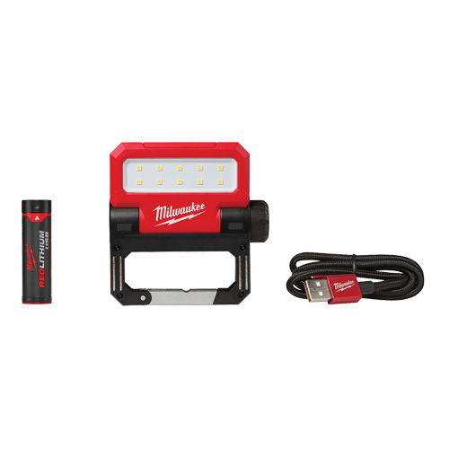 USB Rover Pivoting Flood Light, LED, 550 Lumens, Rechargeable Batteries Groupe Belzile Dickner