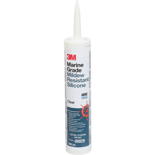 Marine Grade Silicone Sealant, 296 ml, Cartridge, Clear Groupe Belzile Dickner